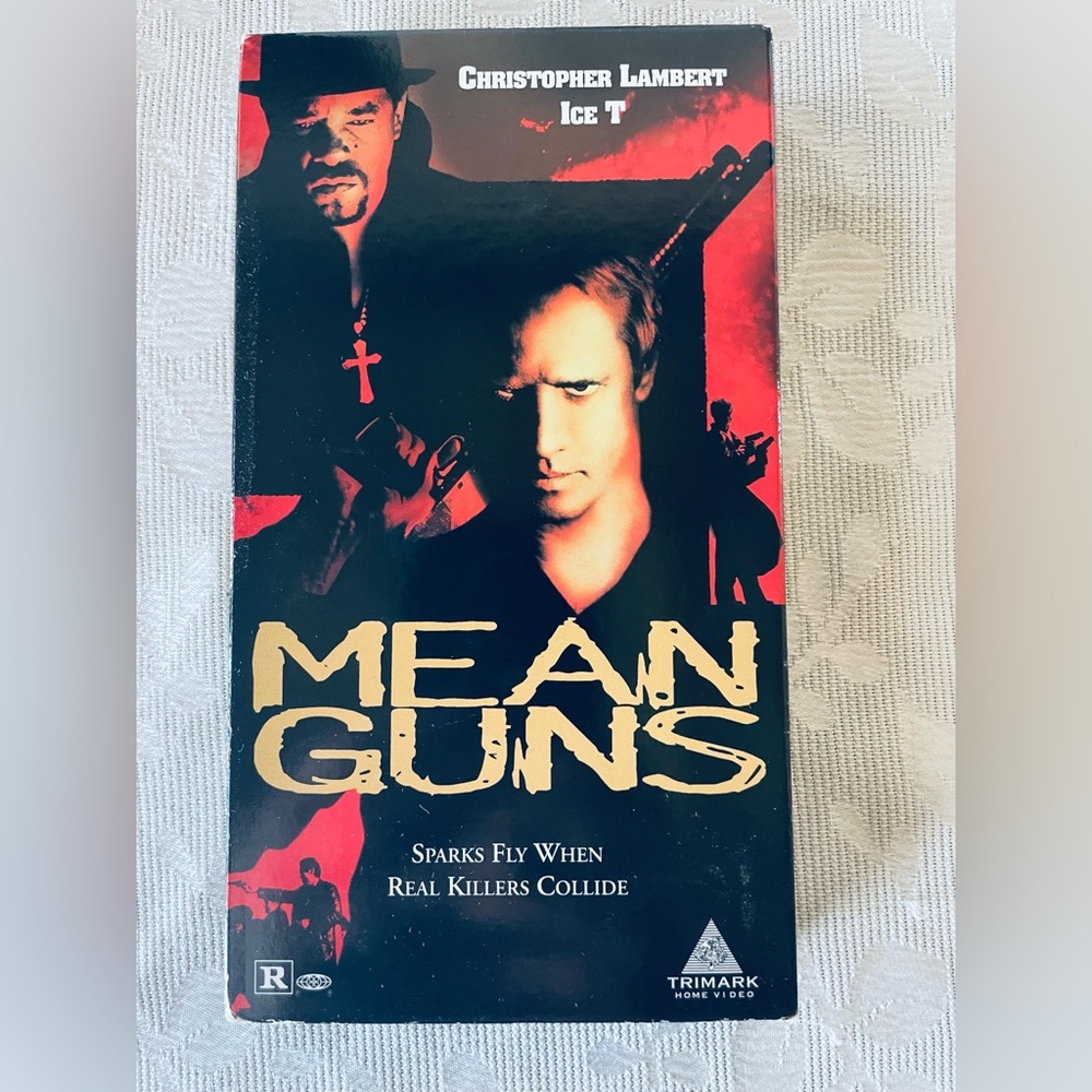 VHS movie Mean Guns Christopher Lambert Ice T Thriller Crime Action